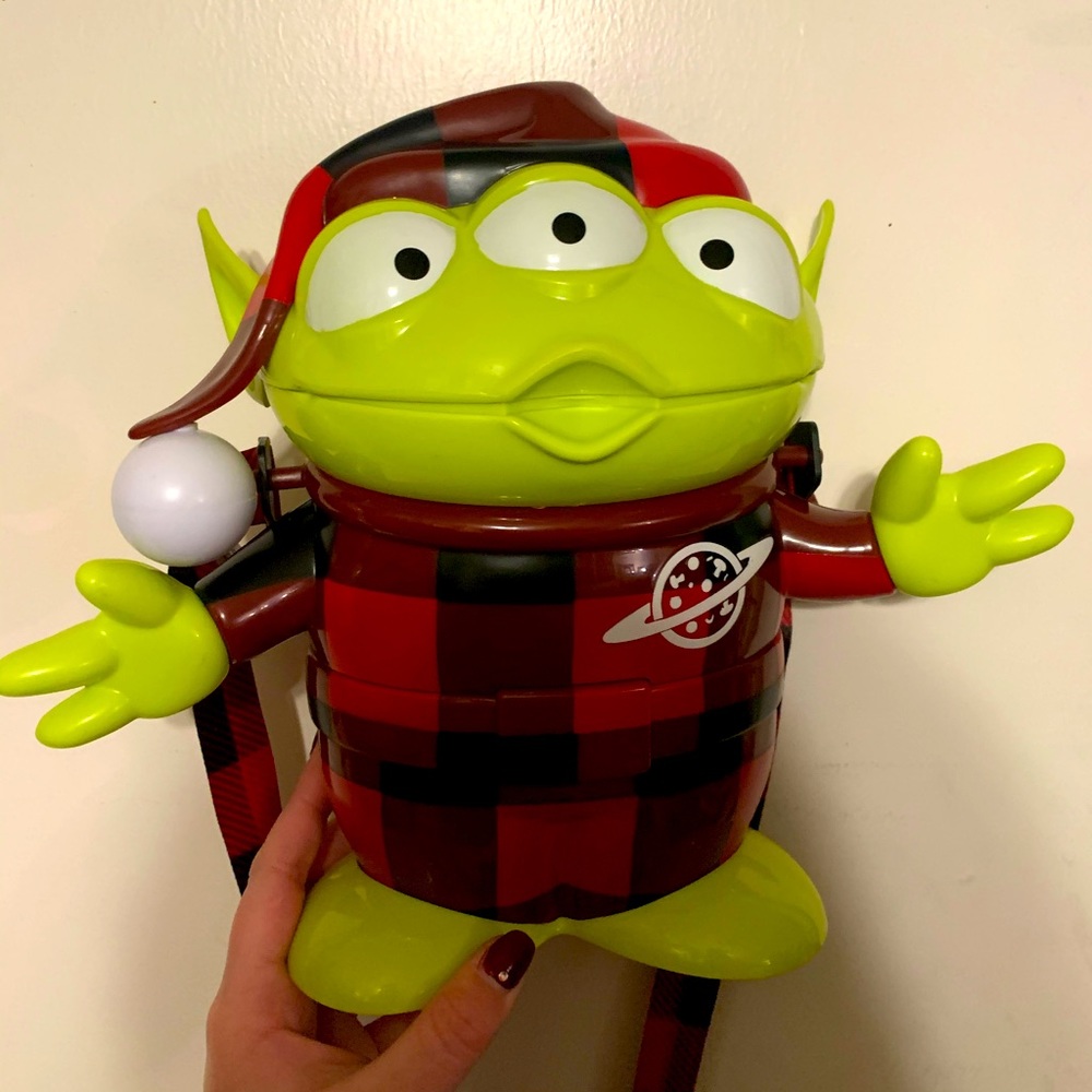 Disney Toy Story Alien flannel Xmas popcorn bucket